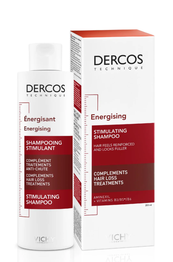 Vichy Dercos Energy + Stimulating And Anti Hair Loss Shampoo With Aminexil