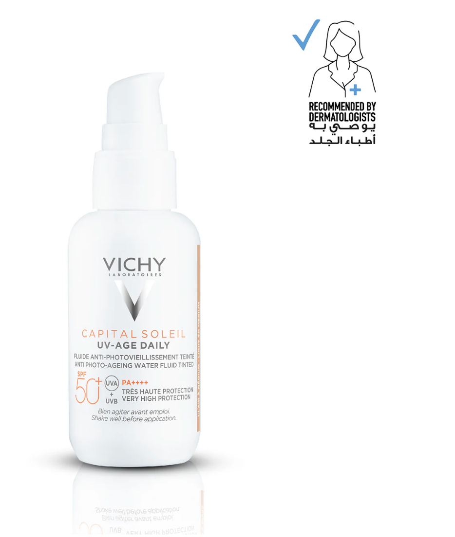 Vichy Capital Soleil UV - Age Tinted Anti Ageing Sunscreen SPF 50+ with Niacinamide