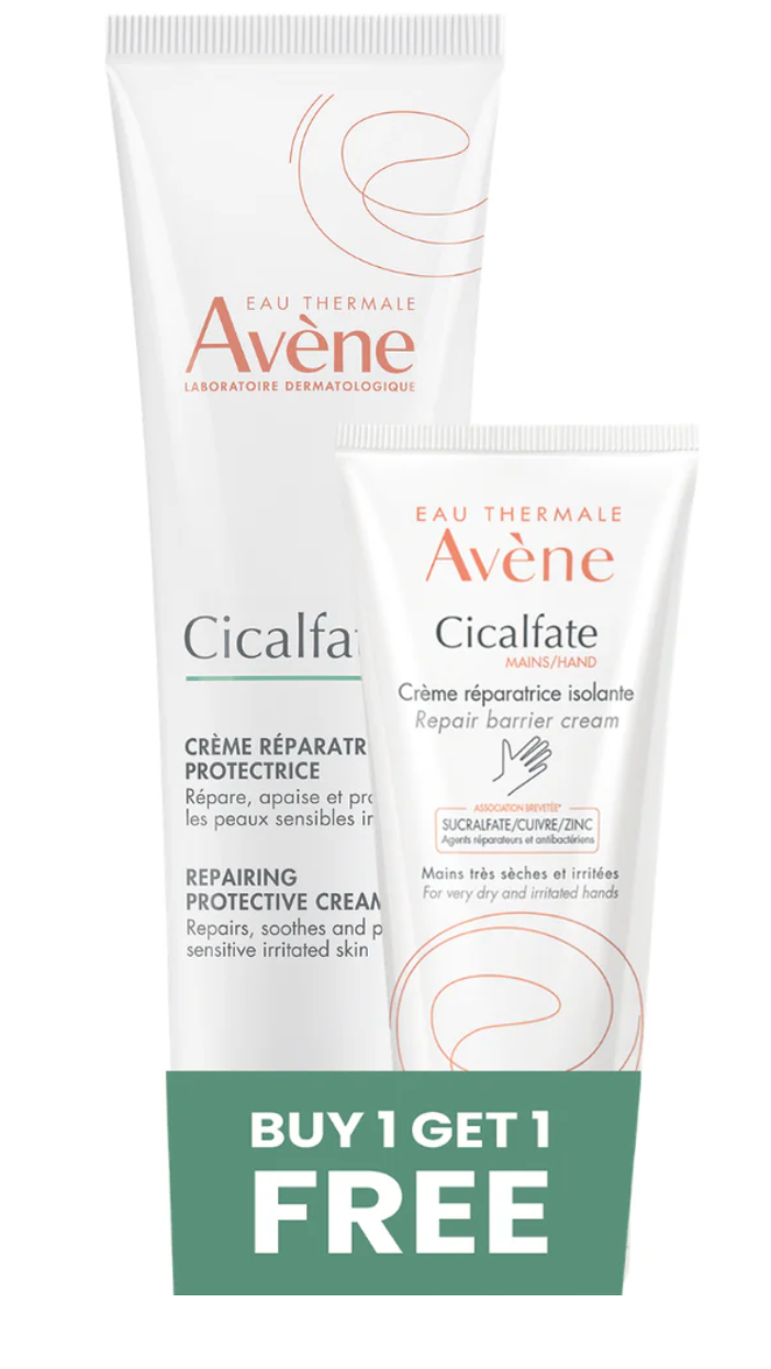 Cicalfate Instant Repairing Protective Cream For Damaged Skin + Cicalfate Repair Barrier Cream