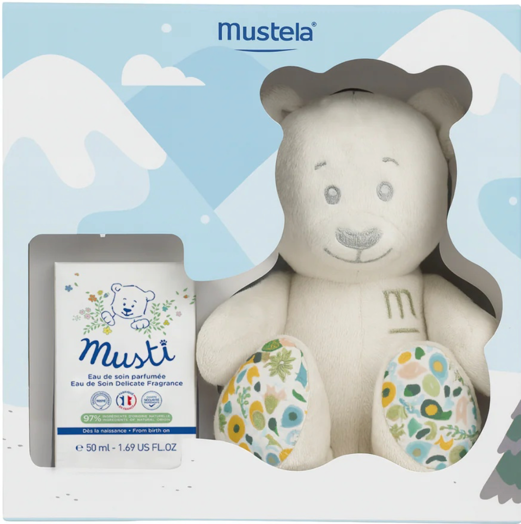 Mustella Musti eau de toilette with gift teddy bear set baby Coffret
