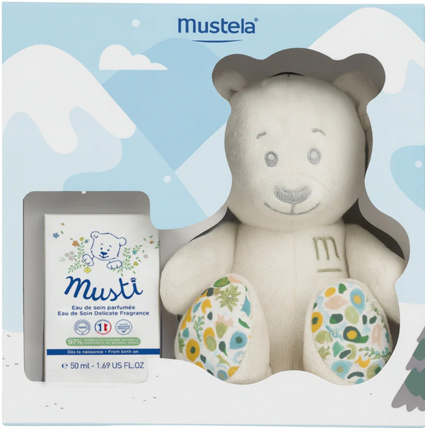 Mustella Musti eau de toilette with gift teddy bear set baby Coffret
