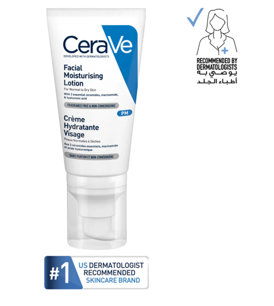 Cerave PM Facial Moisturizing Lotion Night Cream With Hyaluronic Acid