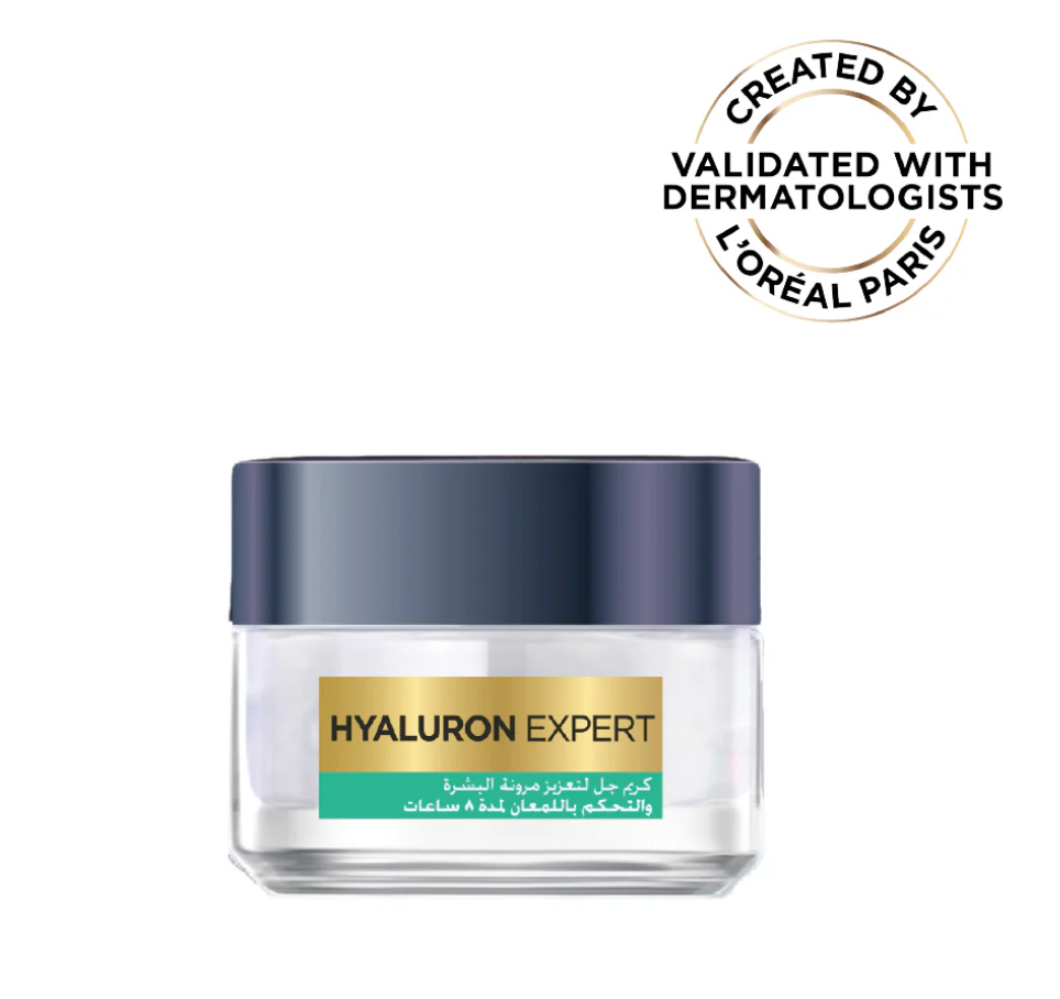 L'Oréal Paris Hyaluron Expert Moisturiser and Anti-Aging 8h Shine Control Replumping Gel -Cream