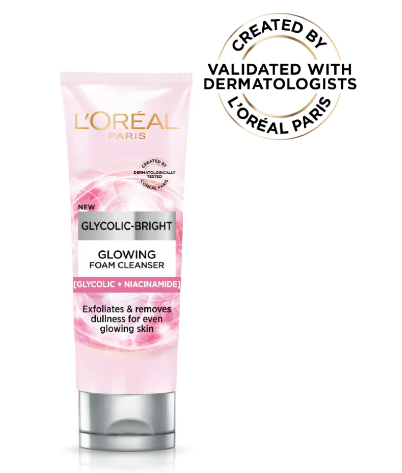 L'oreal Paris Glycolic Bright Glowing Daily Cleanser Foam