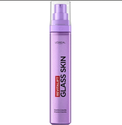 L'oreal Paris Revitalift Glass Skin Liquid Cream: 1 drop for 100H Glowing Hydration With Hyaluronic Acid & Vitamins B3+B5+C for Dewy, Plumped Glass Skin