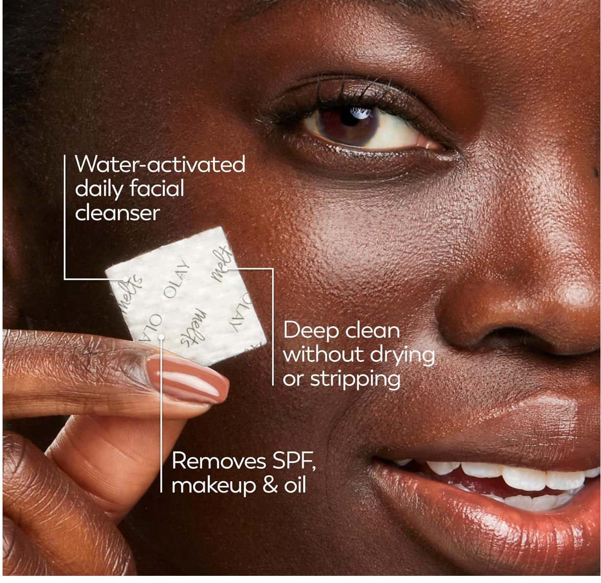 Olay Face Wash, Retinol Cleansing Melts, Fragrance-Free, Daily Use Gentle Cleanser,