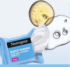 Neutrogena Makeup Remover Wipes, Daily Single Face Cleansing Towelettes 20ct
