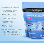 Neutrogena Makeup Remover Wipes, Daily Single Face Cleansing Towelettes 20ct