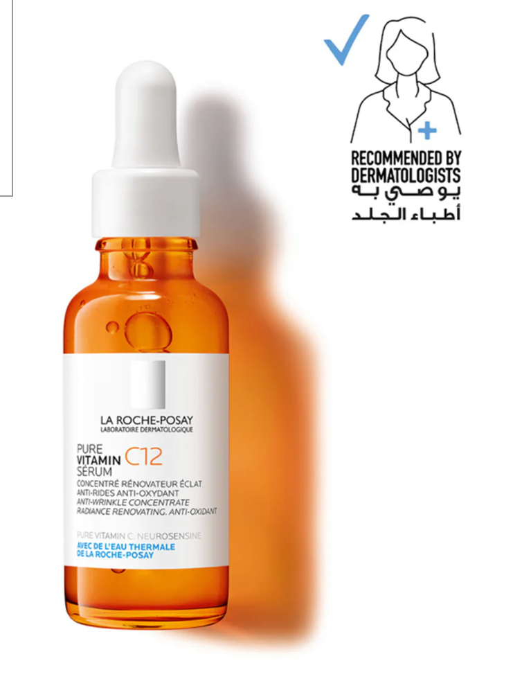 La Roche Posey  Pure Vitamin C 12% Anti Aging Face Serum For Wrinkles