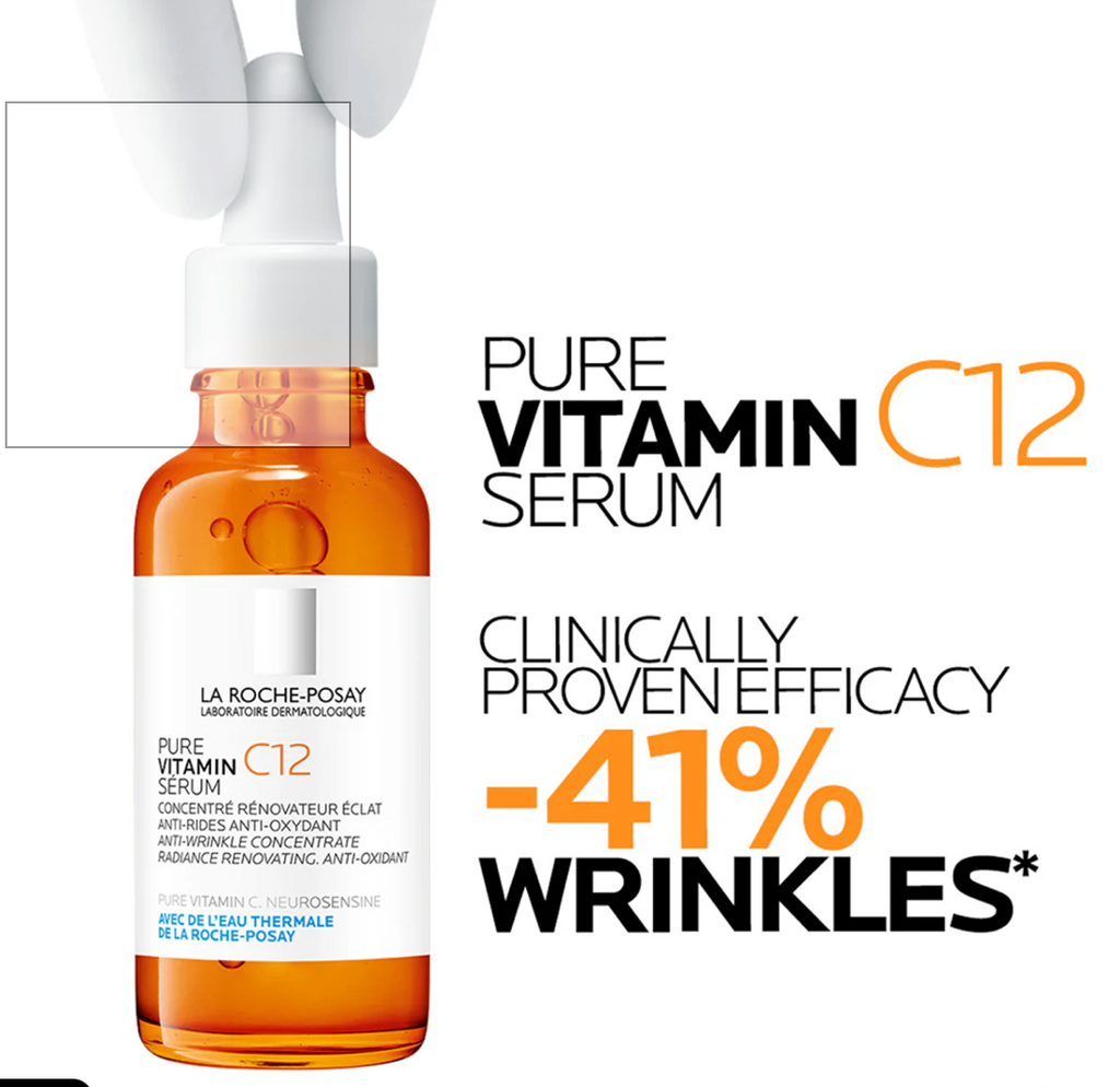 La Roche Posey  Pure Vitamin C 12% Anti Aging Face Serum For Wrinkles