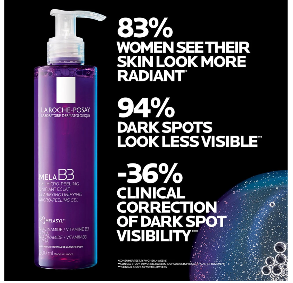 La Roche-Posay Mela B3 Anti-Dark Spots Cleanser With Niacinamide - For All Skin Types