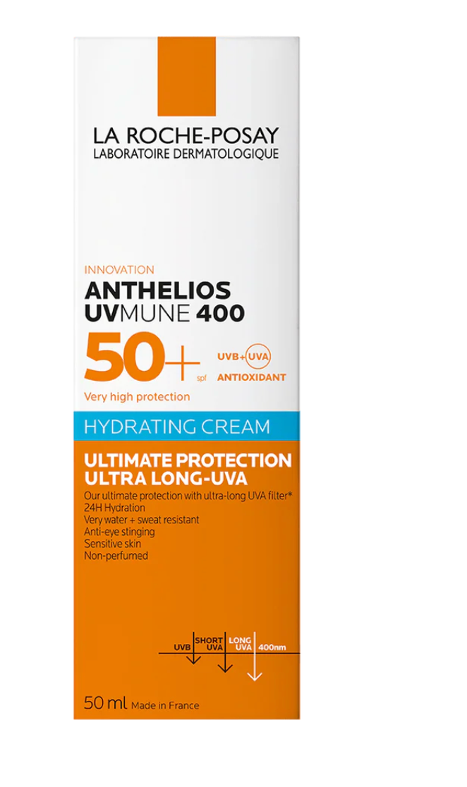 LA roche POSEY Anthelios UVMune 400 Moisturizing Sunscreen SPF50+