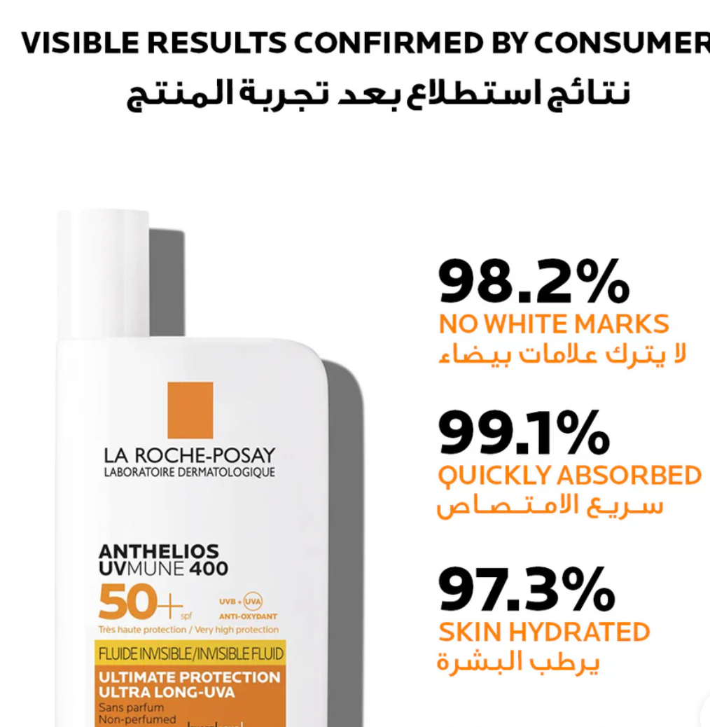 La Roche Posey Anthelios Uvmune400 Invisible Fluid Sunscreen SPF50+
