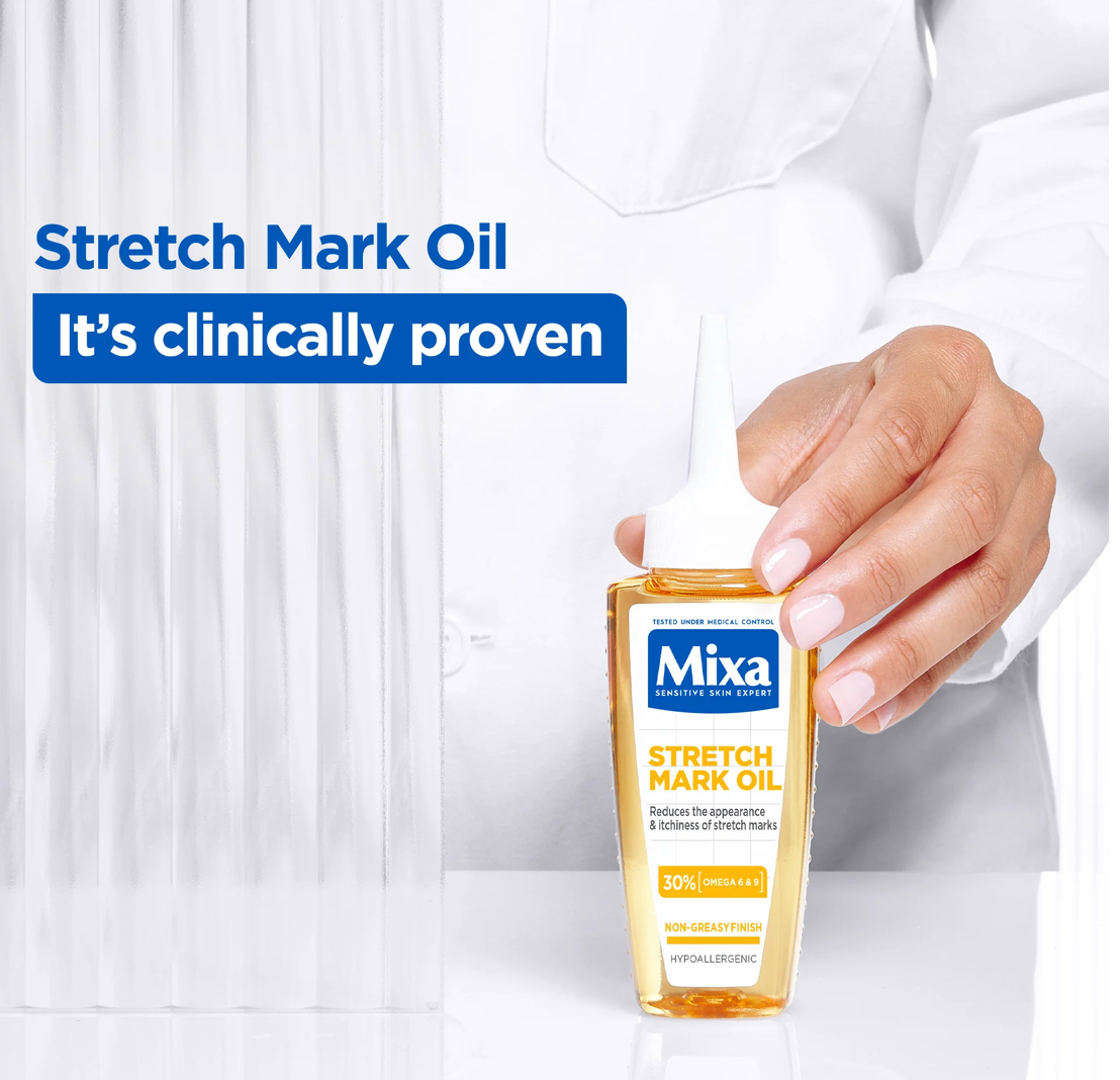 Mixa Anti Stretch Mark Oil - For Skin with Stretch Marks - With Omega 6 & 9