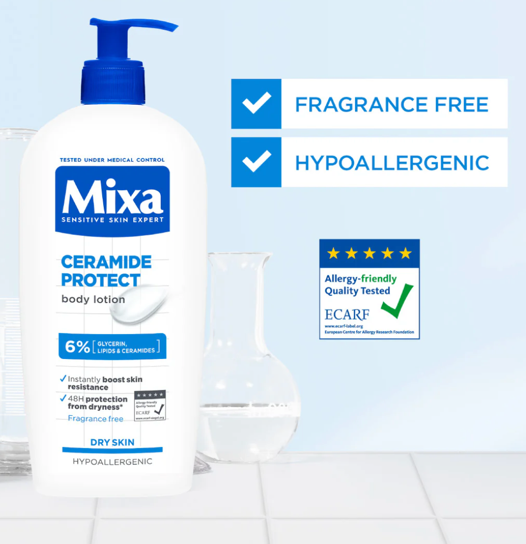 Mixa Ceramide Protect Body Lotion - For Dry, Very Dry and Sensitive Skin