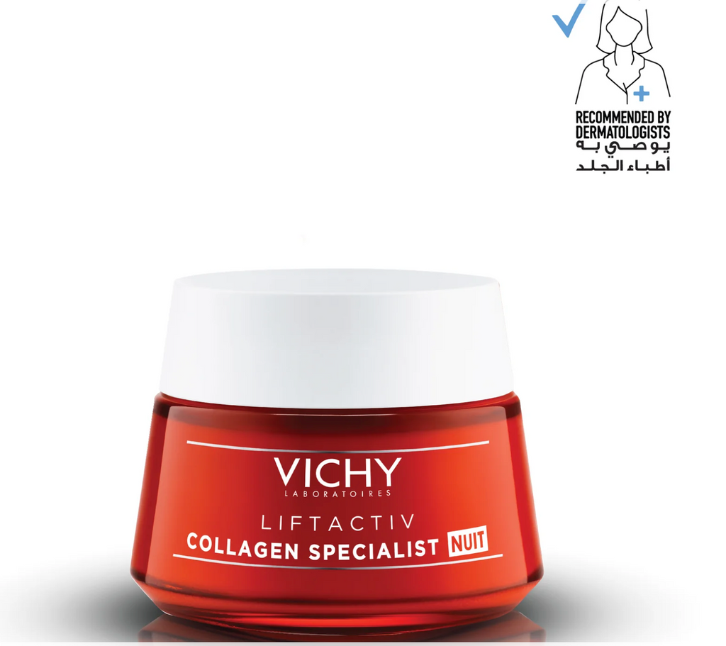 Vichy Liftactiv Collagen Specialist Night Cream Anti Aging Face Moisturizer