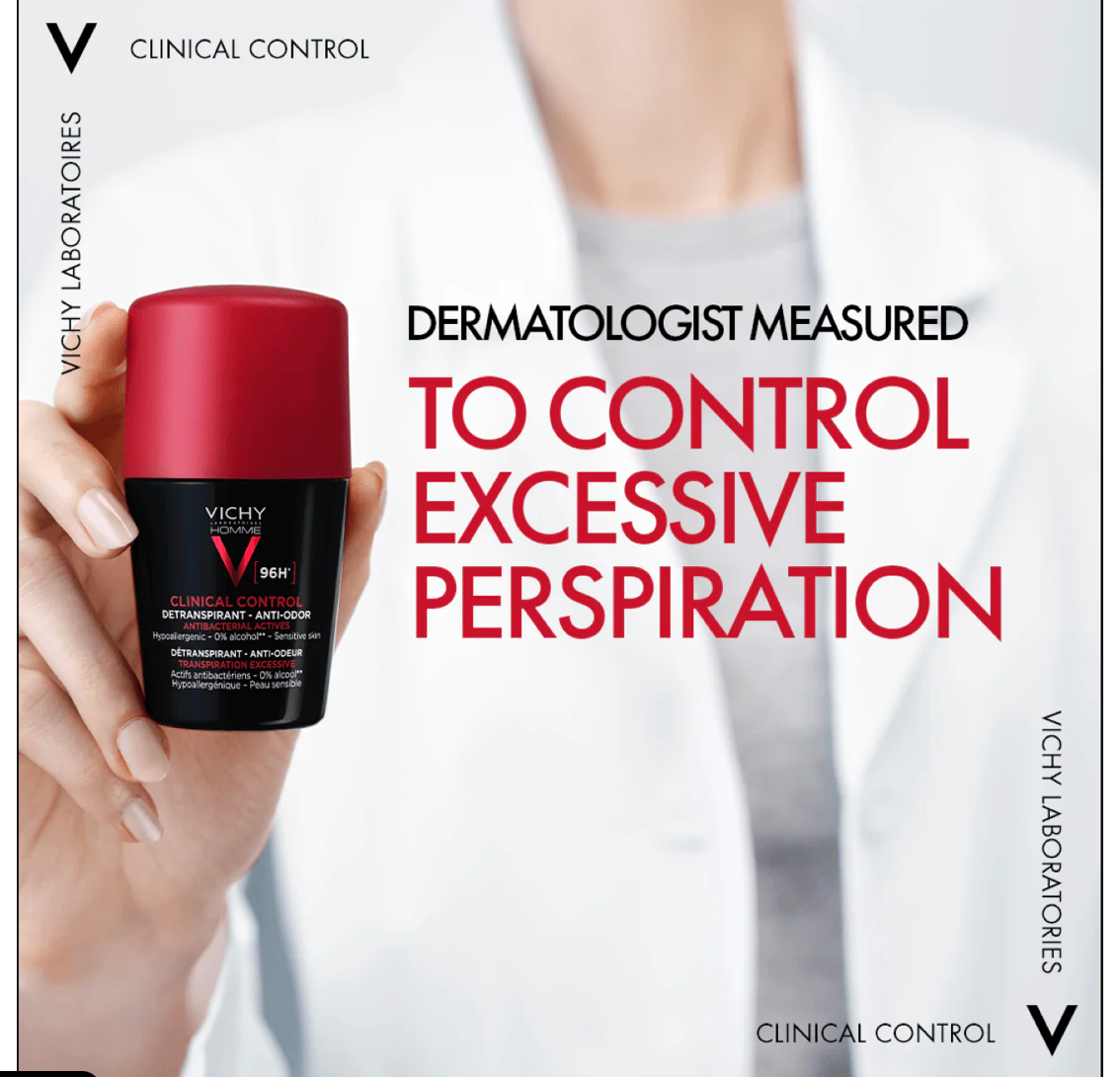 Vichy Homme Deodorant Clinical Control 96H