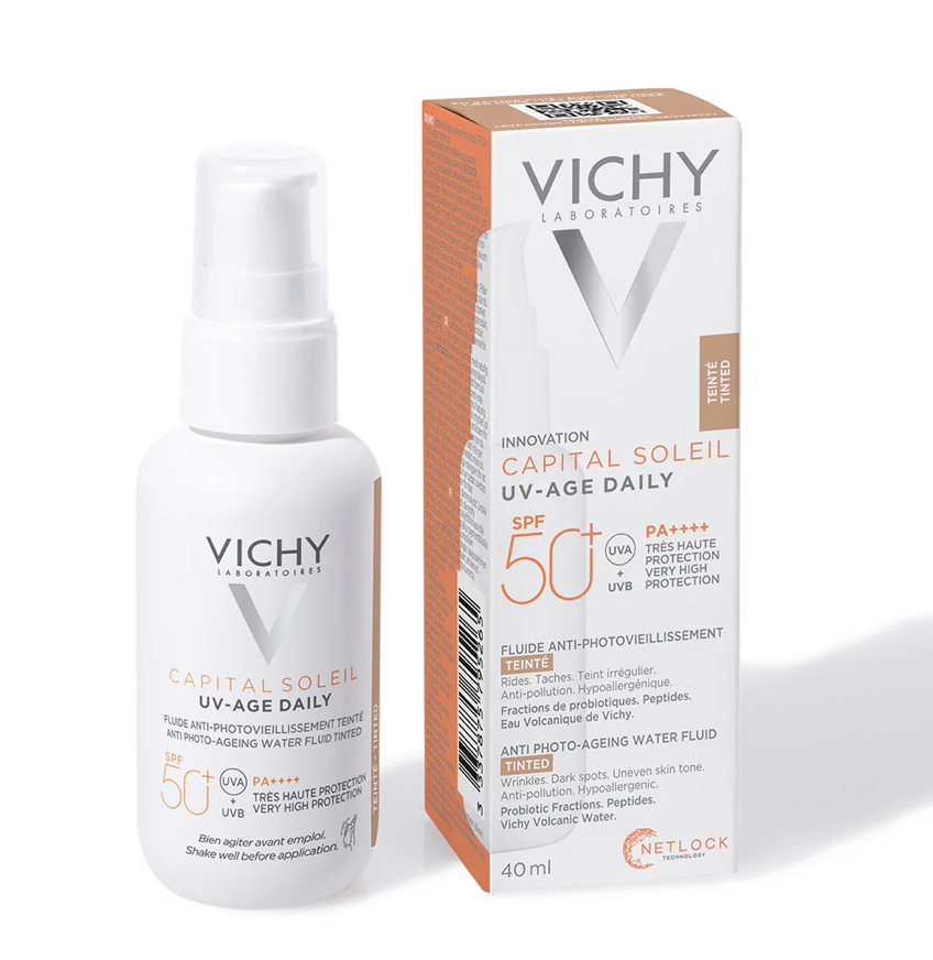 Vichy Capital Soleil UV - Age Tinted Anti Ageing Sunscreen SPF 50+ with Niacinamide