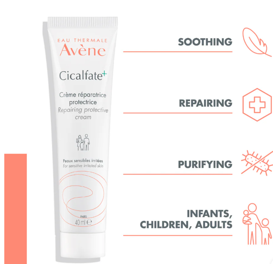 Cicalfate Instant Repairing Protective Cream For Damaged Skin + Cicalfate Repair Barrier Cream