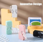 Portable Floss Dispenser Dental Floss, Travel Size (White+Black+Pink+MintGreen)