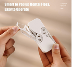 Portable Floss Dispenser Dental Floss, Travel Size (White+Black+Pink+MintGreen)