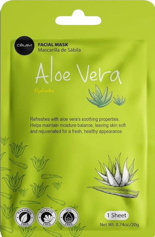 Celavi Essence Facial Sheet Face Mask  Classic Authentic Moisturizing Skincare