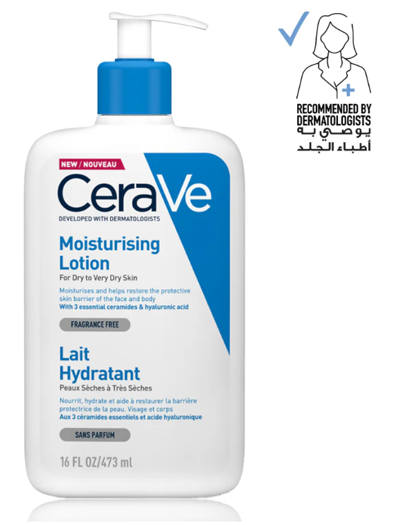 Cerave Moisturizing Lotion for Normal to Dry Skin with Hyaluronic Acid