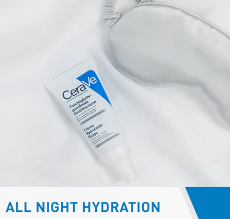 Cerave PM Facial Moisturizing Lotion Night Cream with Hyaluronic Acid