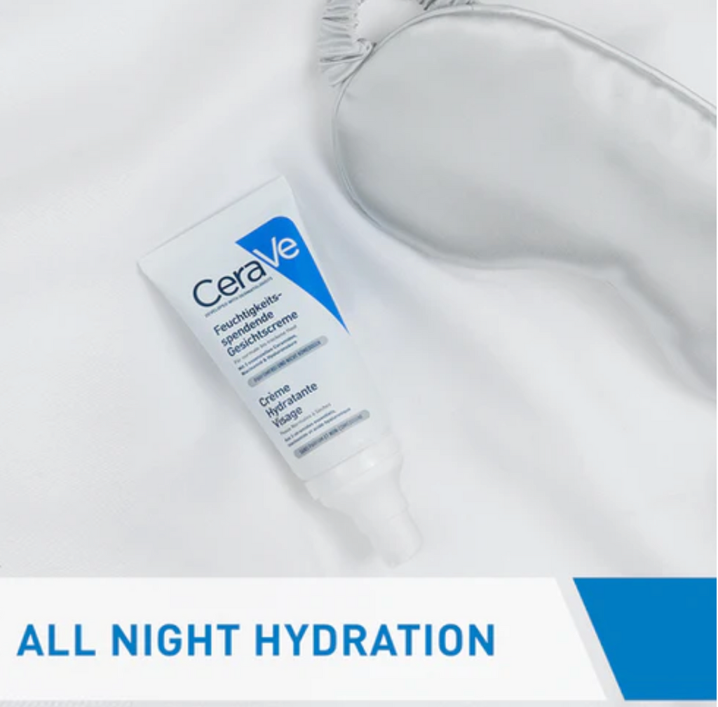 Cerave PM Facial Moisturizing Lotion Night Cream With Hyaluronic Acid