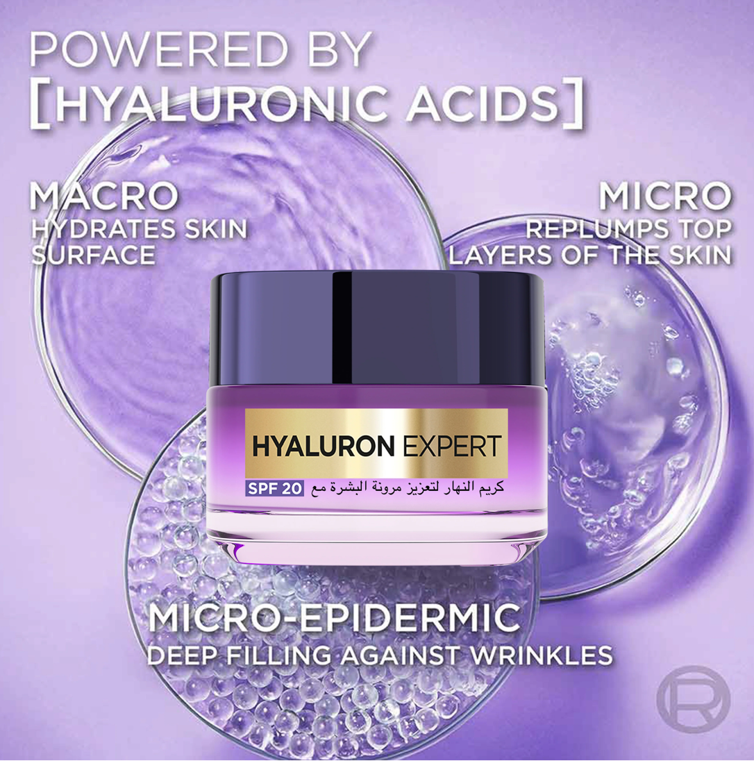 L'Oréal Paris Hyaluron Expert Moisturiser and Plumping Anti-Aging Day Cream with Hyaluronic Acid