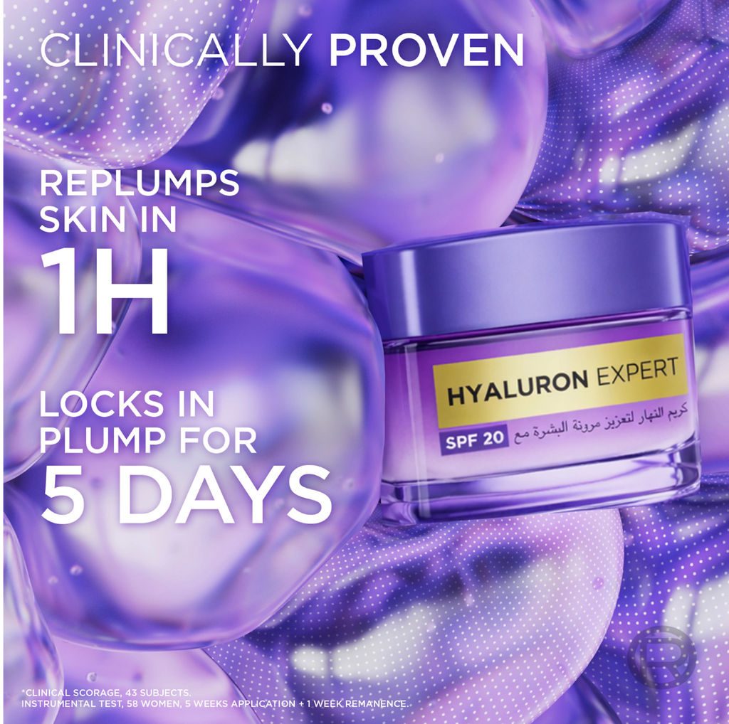 L'Oréal Paris Hyaluron Expert Moisturiser and Plumping Anti-Aging Day Cream with Hyaluronic Acid