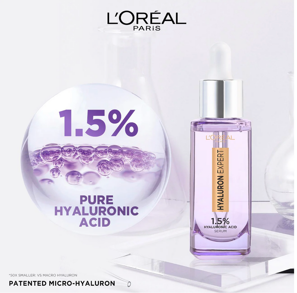 L'Oréal Paris Hyaluron Expert Moisturiser and Anti-Aging Plumping Serum with 1.5% Hyaluronic Acid