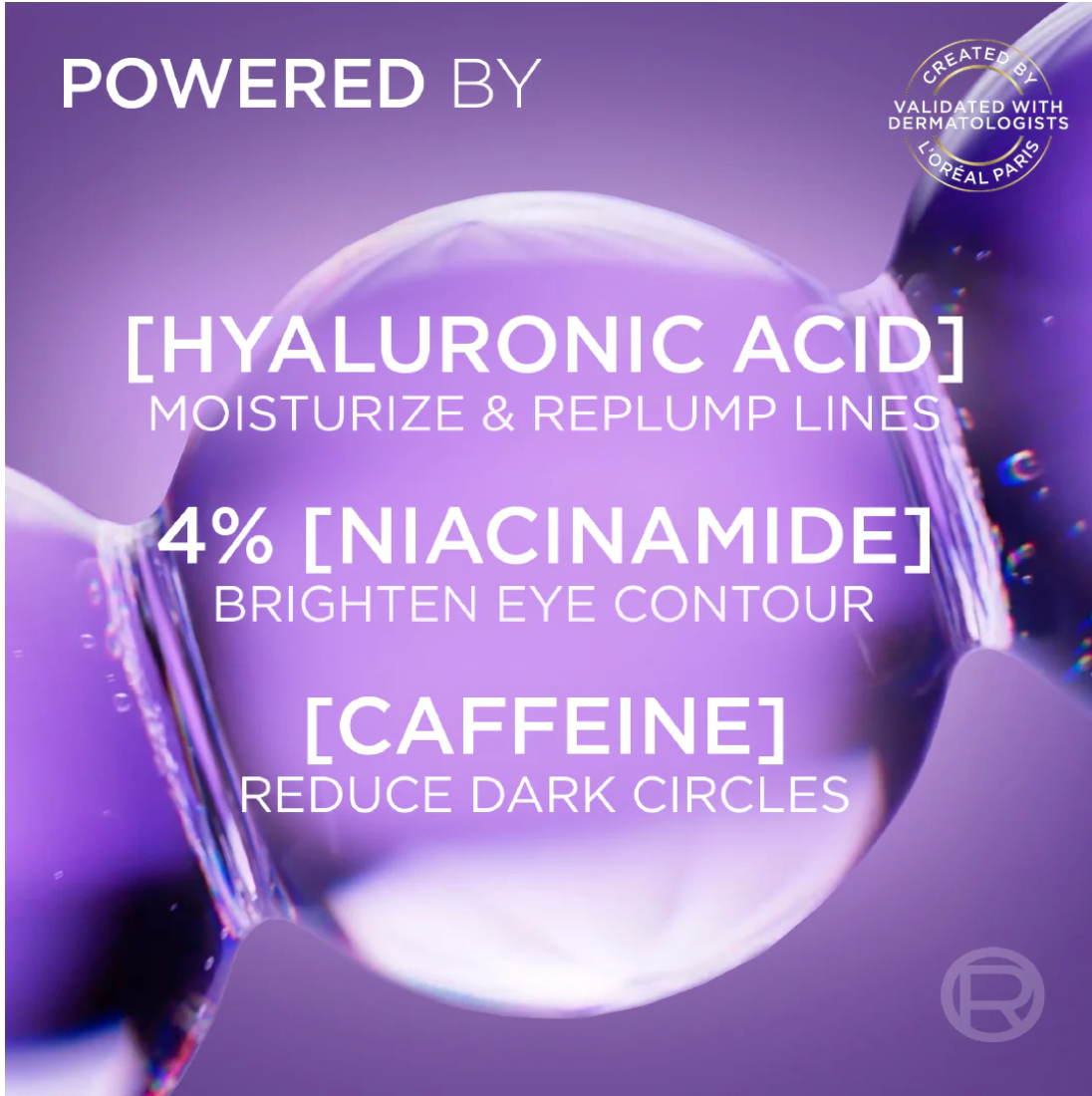 L'Oreal Paris Hyaluron Expert Moisturiser and Anti-Aging Eye Serum with 2.5% Hyaluronic Acid & Caffeine