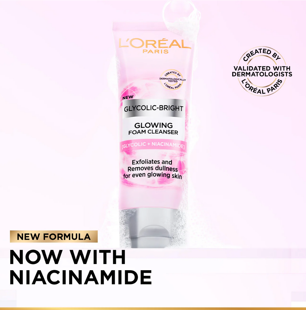 L'oreal Paris Glycolic Bright Glowing Daily Cleanser Foam