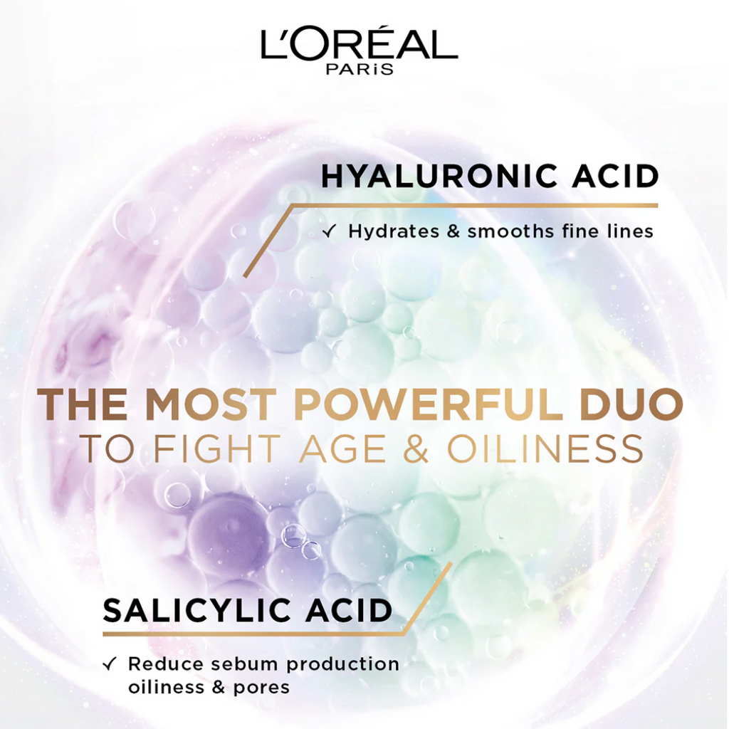 L'Oréal Paris Hyaluron Expert Moisturiser and Anti-Aging Oil Control Deep Cleansing Gel