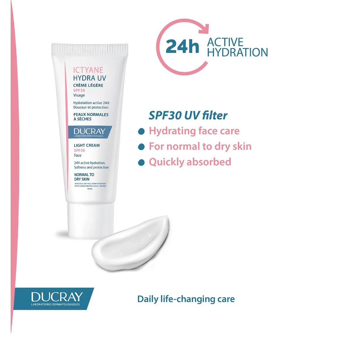 Ducray Ictyane Hydra UV Light Face Cream SPF30