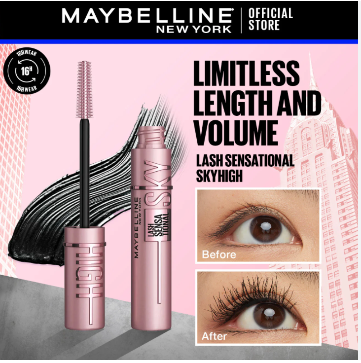 Maybelline New York Lash Sensational Sky High Mascara - Volumizing & Lengthening