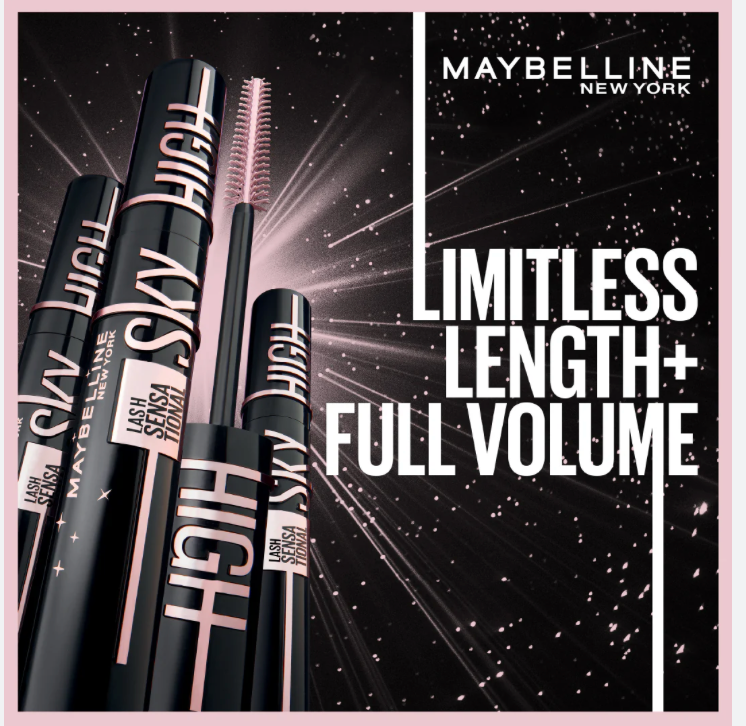 Maybelline Lash Sensational Cosmic Black Sky High Volumizing & Lengthening Intense Black