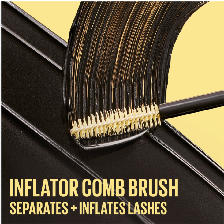 Maybelline The Colossal Bubble Washable Mascara, Buildable Mascara Volume and Length Formula for Bold, Separated Lashes