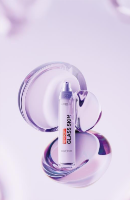 L'oreal Paris Revitalift Glass Skin Liquid Cream: 1 drop for 100H Glowing Hydration With Hyaluronic Acid & Vitamins B3+B5+C for Dewy, Plumped Glass Skin