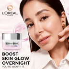 L’Oréal Paris, Glycolic-Bright Glowing Night Cream, for Dark Spots Reduction, Glow Boosting, and Skin Tone Evenness, 50ml