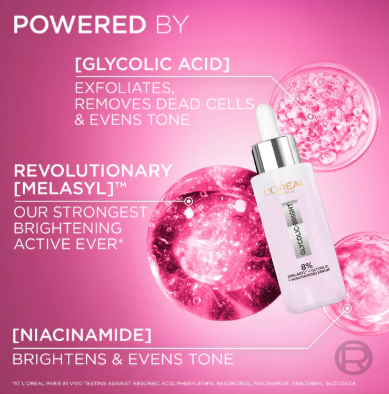 L'oreal paris Glycolic Bright Face Serum