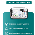 Travel Kit Unisex Premium Name Brand for Care Package Bag 20 Items