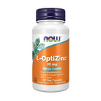 NOW L-OptiZinc 30 mg with Copper 100 Veg Capsules