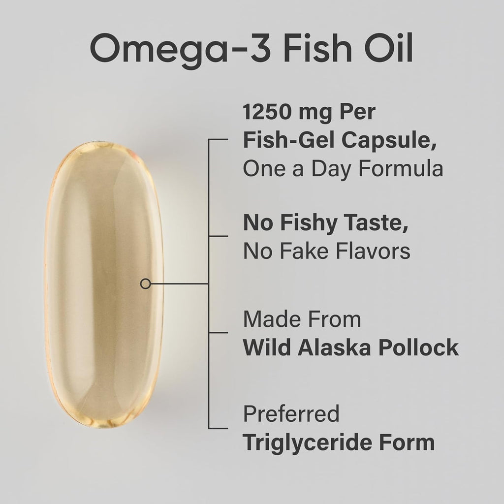 Sports Research Alaskan Omega-3 Fish Oil 1250-90 soft gels