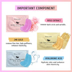 PEAUAMIE Under Eye Patches Gold, Rose and Hyaluronuc acid Eye Masks