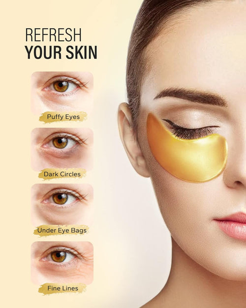 24k Gold Under Eye Patches, eye mask, Collagen Skin Care Products 1 pair