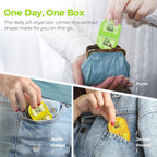 AUVON Pill Box 2 Times a Day, Weekly Pill Organizer AM PM