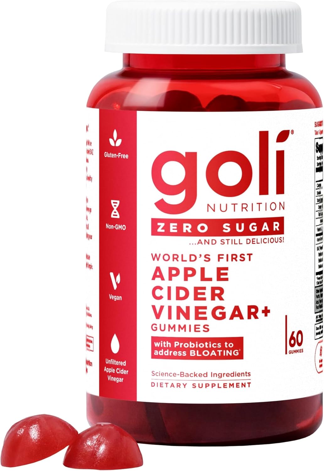 Goli Zero Sugar Apple Cider Vinegar Gummies
