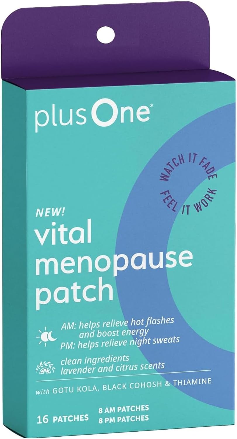 PlusOne Vital Menopause Patches AM & PM –16ct